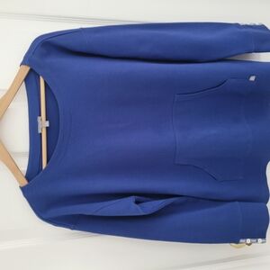 Blue Sweatshirt with Front Pocket